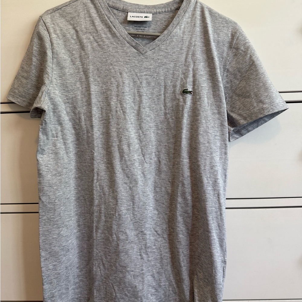 Lacoste Men's Heather Gray Tee
